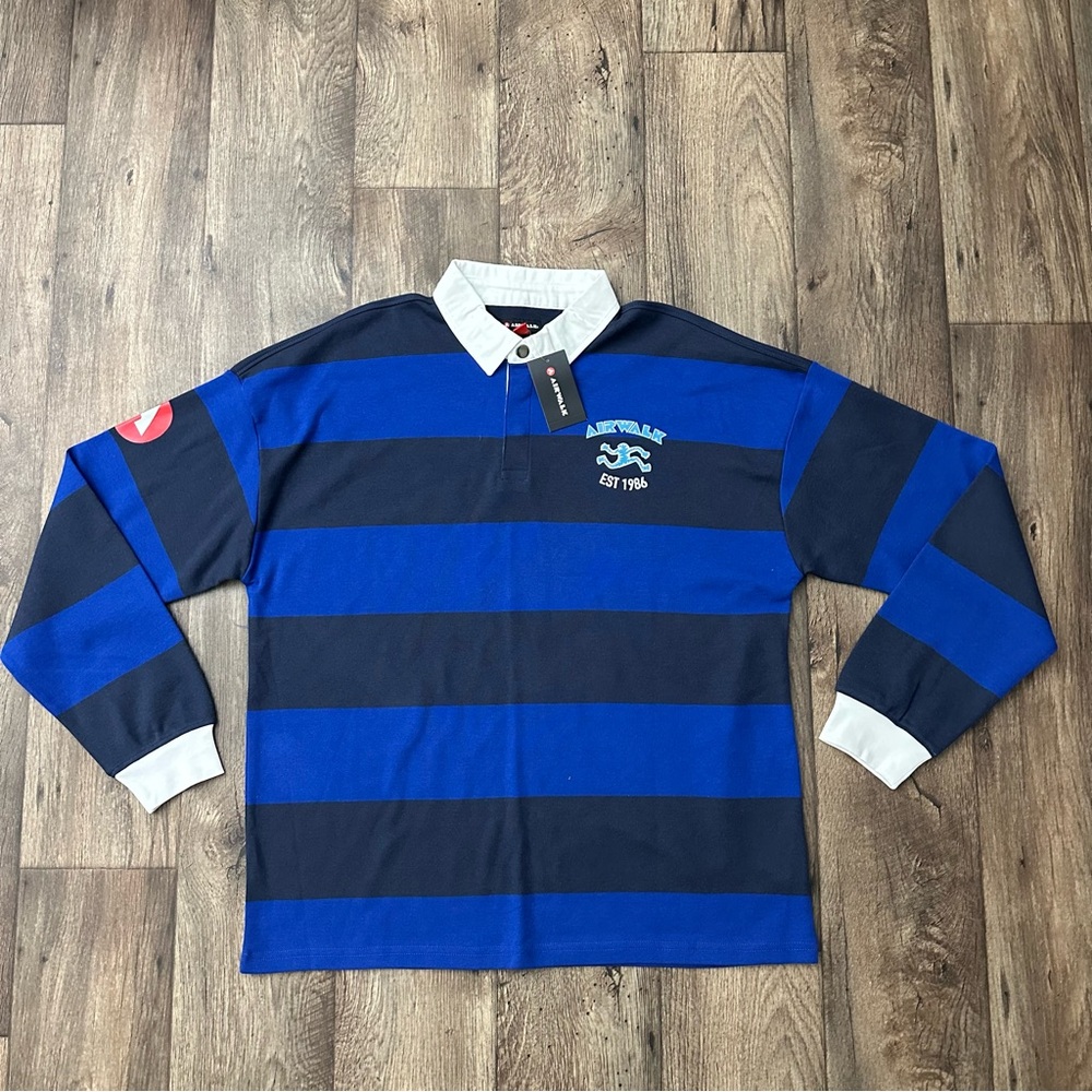 Airwalk Shirts Mens Airwalk Polo Shirt Long Sleeve Size M